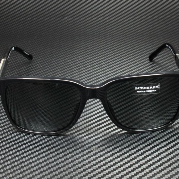 Burberry Black Men's 58m Sunglasses! New! - Picture 2 of 5